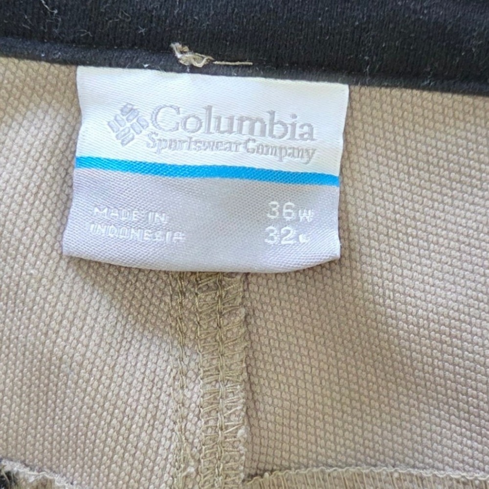 Columbia Mens Hiking Pants 36x32 Lightweight Stretch Zip Pocket Outdoor - Picture 6 of 9